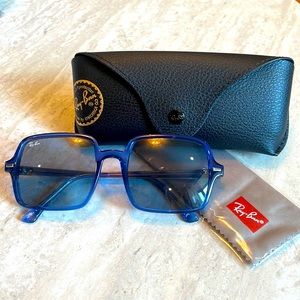 RayBan Square II RB1973 Transparent Blue